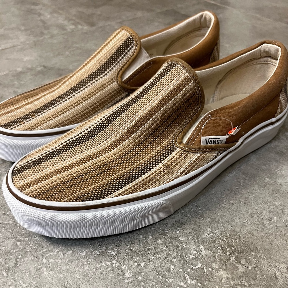 Vans boho canvas classic slip ons